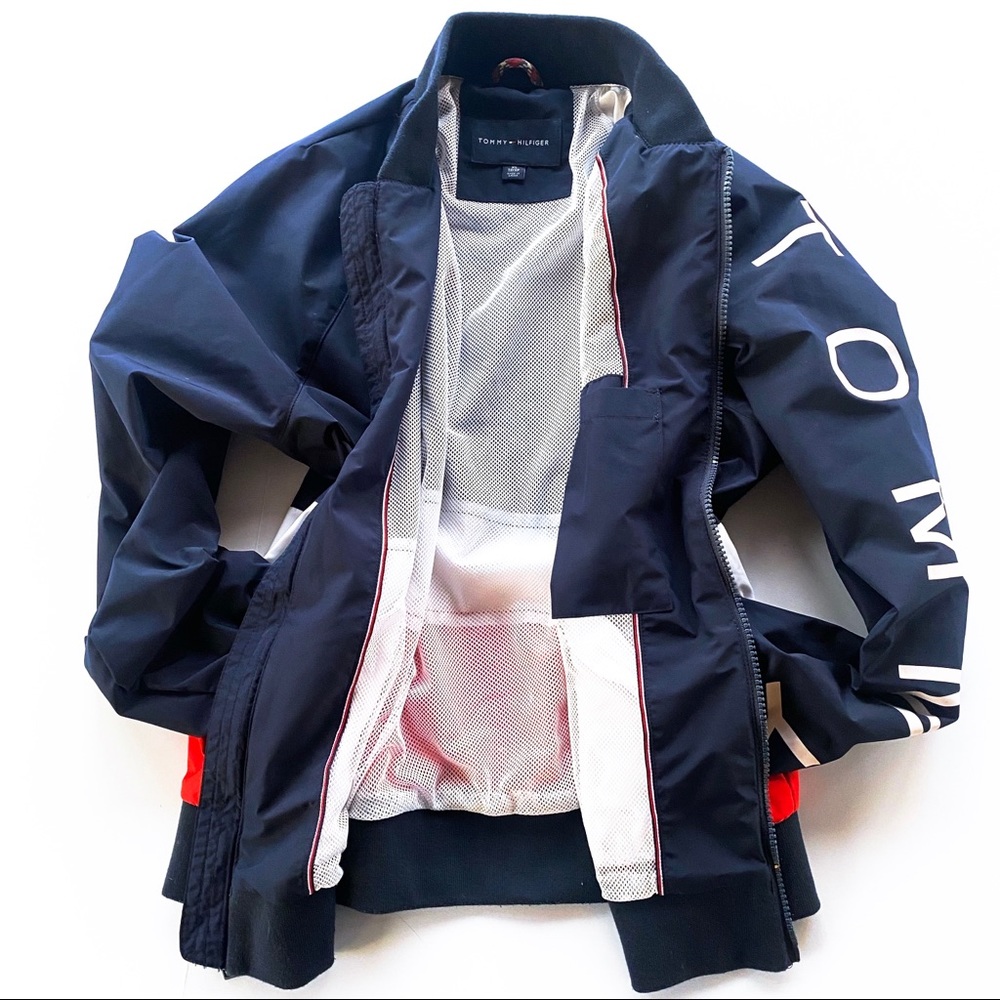 Tommy Hilfiger jacket red white & blue size XS
